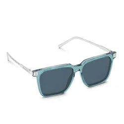Kính Mát Louis Vuitton LV Rise Square Sunglasses Z1826E Màu Xanh Bạc
