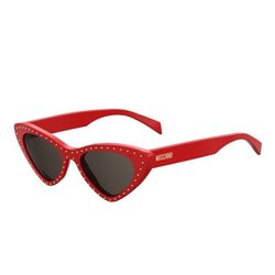 Kính Mát Nữ Moschino Cat Eye Sunglasses MOS006/S Red 52-18 Màu Đen Đỏ