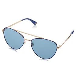 Kính Mát Nữ Moschino Women's Sunglasses MOL011/S MVU/KU 59-17 Màu Xanh Blue