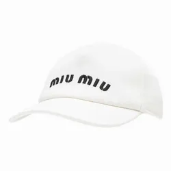 Mũ Unisex Miu Miu Cap 5HC179_2DXI_F0964 Màu Trắng