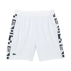 Quần Short Nam Lacoste  Sport Contrast Print Tennis Màu Trắng