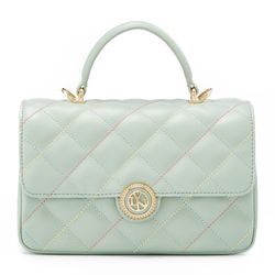 Túi Đeo Chéo Nữ Lyn Ravioli Top Handle Handbags LL23SBS288 Màu Xanh Green
