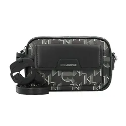 Túi Đeo Vai Karl Lagerfeld Shoulder Bag With All-Over Monogram Màu Đen