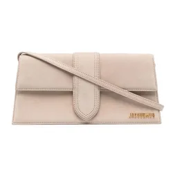 Túi Đeo Vai Nữ Jacquemus Le Grand Bambino Leather Shoulder Bag Màu Nâu Nhạt