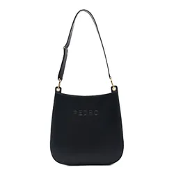 Túi Đeo Vai Nữ Pedro Curved Hobo Bag – Black  36390015 Màu Đen