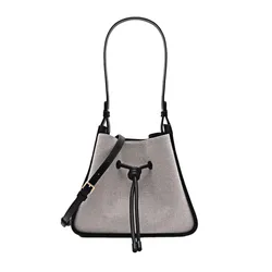 Túi Đeo Vai Nữ Pedro Linen Bucket Bag Multi2 15210015 Màu Đen Xám