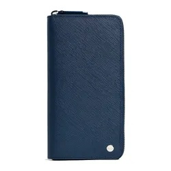 Ví Nam Pedro Oliver Embossed Leather Zip-Around Wallet  16500023 Màu Xanh Navy