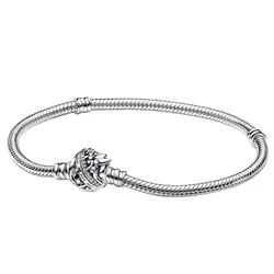 Vòng Đeo Tay Pandora Disney Tinker Bell Clasp Moments Snake Chain Bracelet 592548c01 Màu Bạc Size 18