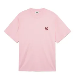 Áo Phông MLB Monogram Big Lux New York Yankees Tshirt  3ATSM0334-50PKL Màu Hồng Size M