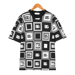 Áo Phông Nam Dolce & Gabbana D&G T-Shirt G8PD7TG7I7W Màu Đen Trắng Size 44