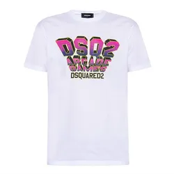 Áo Phông Nam Dsquared2 Cool Fit T-Shirt S74GD1152S23009100 Màu Trắng Size M