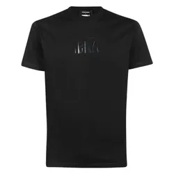 Áo Phông Nam Dsquared2 Ibra Black On Black Tshirt S78GD0059 900 Màu Đen