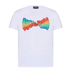 Áo Phông Nam Dsquared2 Regular Fit T-Shirt S74GD1190S23009100 Màu Trắng Size M