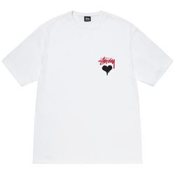 Áo Phông Unisex Stussy Stock Heart Tee Tshirt White Màu Trắng