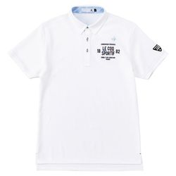 Áo Polo Nam Le Coq Sportif Golf Men's Short Sleeve Shirt QGMVJA02 Màu Trắng