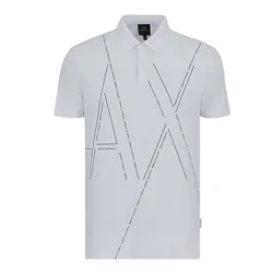 Áo Polo Nam Armani Exchange 3KZFQA-ZJE6Z Màu Trắng Size 46