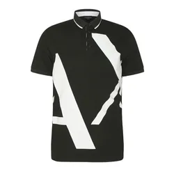 Áo Polo Nam Armani Exchange 3RZFBFZJH4Z1200 Màu Đen Trắng Size S