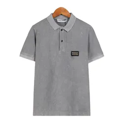 Áo Polo Nam Dolce & Gabbana D&G G8QO4TG7I7PS9002 Màu Xám Size 44