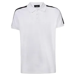 Áo Polo Nam Dsquared2 Viền Vai S74GL0050S22743100 Màu Trắng Size 44