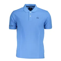 Áo Polo Nam La Martina Shirt XMP002-PK031_AZZURRO_07033  Màu Xanh Blue Size M
