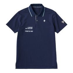 Áo Polo Nam Le Coq Sportif Golf Men's Short Sleeve Shirt QGMVJA03 Màu Xanh Navy