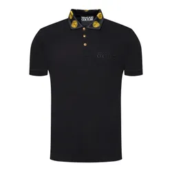 Áo Polo NamVersace Jeans Couture Shirt 72GAGT05 CJ01T 899 Black Màu Đen Size S