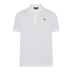 Áo Polo Nam Versace Medusa A87427 A237141 2W110 Màu Trắng Size XS