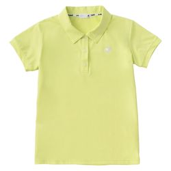 Áo Polo Nữ Le Coq Sportif Golf Fitness Wear Helanka Shirt QMWVJA41 Màu Vàng Chanh