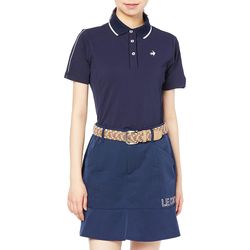 Áo Polo Nữ Le Coq Sportif Golf Women's Short Sleeve Shirt QGWVJA01 Màu Xanh Navy