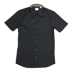 Áo Sơ Mi Burberry Black Short Sleeve S22 Màu Đen Size S