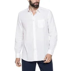 Áo Sơ Mi Dài Tay Nam Carrera Jeans Linen-Cotton Blend Shirt T213A1251A_001 Màu Trắng Size L