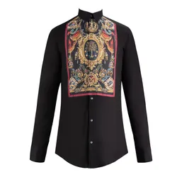 Áo Sơ Mi Nam Dolce & Gabbana D&G G5GT1T FU5K9 Màu Đen Size 37