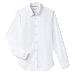 Áo Sơ Mi Nam Lacoste Men's Long Sleeve Wovens Shirt CH9628001 Màu Trắng Size 40