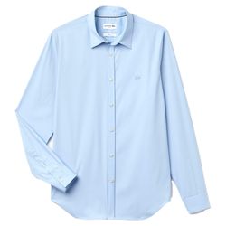 ao-so-mi-nam-lacoste-men-s-long-sleeve-wovens-shirt-ch9628cqm-mau-xanh-blue-size-41