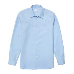 Áo Sơ Mi Nam Lacoste Men's Slim Fit Cotton Poplin Shirt CH0141 HBP Màu Xanh Da Trời Size 40