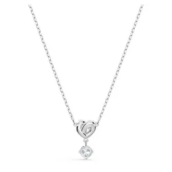 Dây Chuyền Nữ Swarovski Lifelong Heart Pendantheart, White, Rhodium Plated  5517928 Màu Bạc