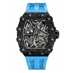 Đồng Hồ Nam Tsar Bomba Carbon Fiber Waterproof TB8209CF-BBLUE Màu Xanh Đen