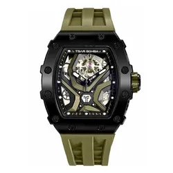 Đồng Hồ Nam Tsar Bomba  Mechanical Waterproof TB8206A-BOLIVE Màu Đen Xanh