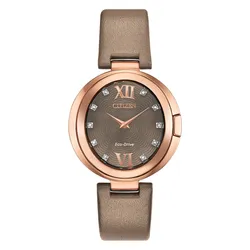 Đồng Hồ Nữ Citizen  Eco-Drive Capella Rose Gold EX1513-00Y Màu Nâu