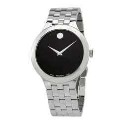 Đồng Hồ Nữ Movado Veturi Quartz Black Museum 0607415 Màu Đen Bạc