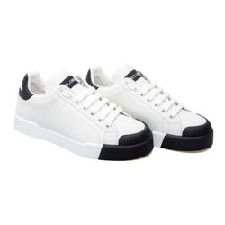 Giày Sneaker Nam Dolce & Gabbana D&G White Leather CS1802 B7157 89697 Màu Trắng