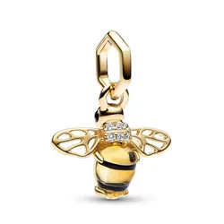 Hạt Vòng Charm Nữ Pandora Sparkling Bee Dangle 762672C01 Màu Vàng