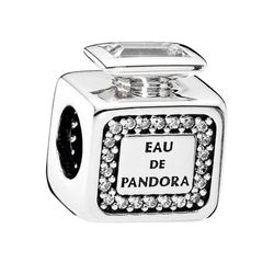 Hạt Vòng Charm Pandora Eau De Pandora Perfume Silver Charm 791889CZ Màu Bạc