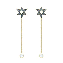 Khuyên Tai Nữ Swarovski Mastery Women's Earring 5416585 Màu Vàng Xanh