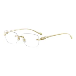 Kính Mắt Cận Nam Cartier CT0059O 001 Màu Vàng