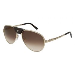 Kính Mát Cartier Aviator Sunglasses CT0034S 004 Màu Nâu