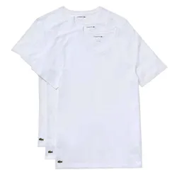 Set 3 Áo Thun Nam Lacoste Men's TShirt TH3374001 Màu Trắng Size 4