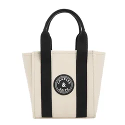 Túi Đeo Chéo Nữ Charles & Keith CNK Mini Canvas Tote Bag - Multi 30782168 Màu Đen Trắng