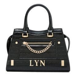 Túi Đeo Chéo Nữ Lyn Chella Top Handle Handbags LL23FBF018 Màu Đen
