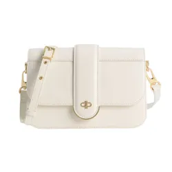 Túi Đeo Chéo Nữ Pedro Icon Leather Shoulder Bag Chalk 75210114 Màu Trắng